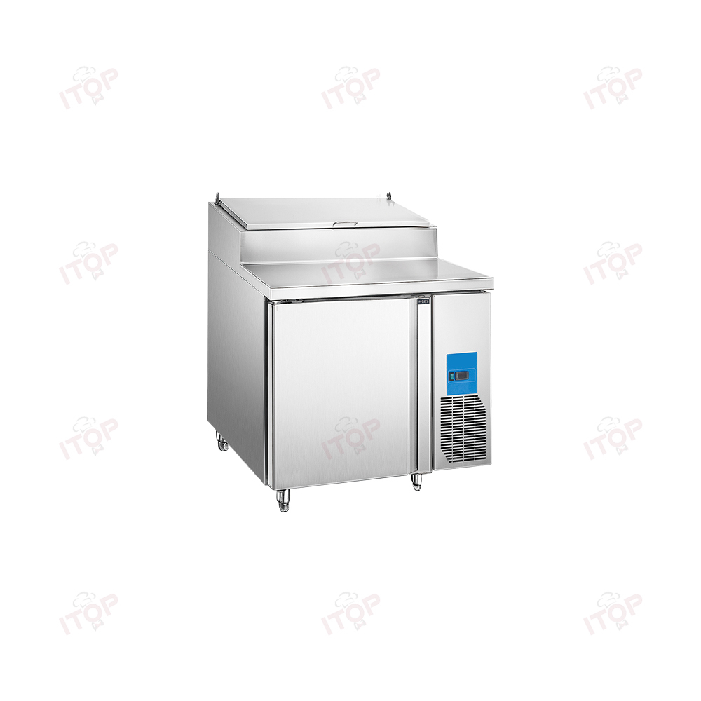 IT-CPC-1D 1.2M Air Cooling Commercial Refrigerated Pizza Salad Bar Table Counter Freezer
