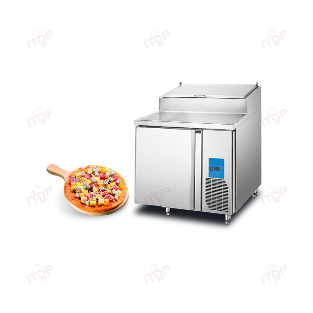 IT-CPC-1D 1.2M Air Cooling Commercial Refrigerated Pizza Salad Bar Table Counter Freezer