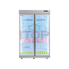 IT-BR-2D 1580L 2 Doors Air Cooling Supermarket Commercial Cooling Beverage Display Refrigerator