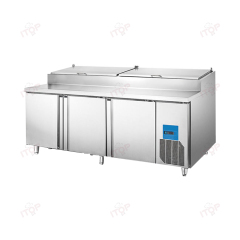 IT-CPC-3D 2.3M 3 Doors Pizza Sandwich Preparation Fridge Table For Restaurant Hotel