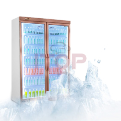 IT-BR-2D 1580L 2 Doors Air Cooling Supermarket Commercial Cooling Beverage Display Refrigerator