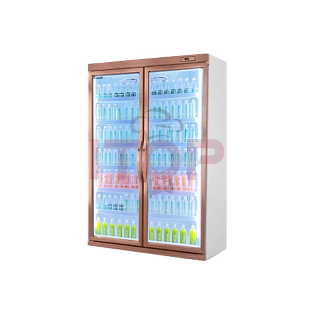 IT-BR-2D 1580L 2 Doors Air Cooling Supermarket Commercial Cooling Beverage Display Refrigerator