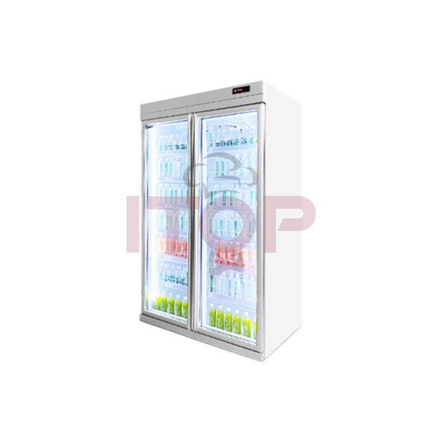 IT-BR-2D 1580L 2 Doors Air Cooling Supermarket Commercial Cooling Beverage Display Refrigerator