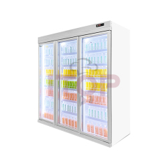IT-BR-3D 2440L 3 Doors Beverage Display Cooler Drinks Refrigerator Upright Soft Drink Cooler
