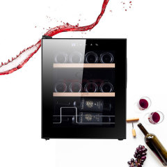 IT-SWC-15 Home Office Hotel Use 15 Bottles Small Red Wine Beverage Storage Cooler Fridge