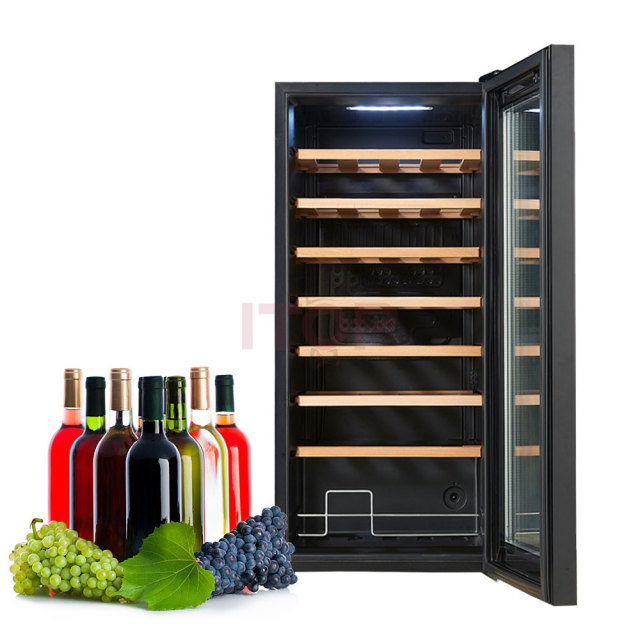 IT-SWC-32 Large Capacity 32 Bottles 93L Wine Beverage Refrigerator Fridge Cooler Wine Cabinet