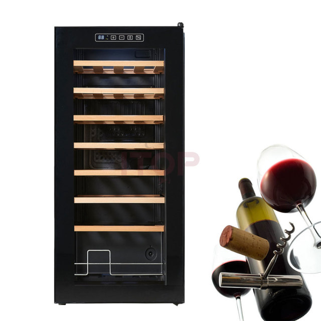 IT-SWC-32 Large Capacity 32 Bottles 93L Wine Beverage Refrigerator Fridge Cooler Wine Cabinet