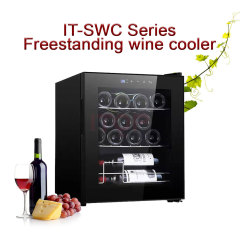 IT-SWC-15 Home Office Hotel Use 15 Bottles Small Red Wine Beverage Storage Cooler Fridge
