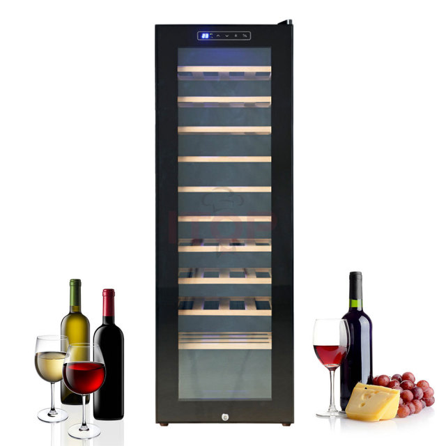 IT-SWC-48 Commercial Large Capacity 48 Bottles 138 Litres Dual Zone Display Wine Cooler Refrigerator