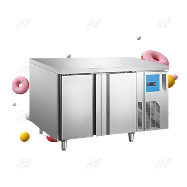 IT-RD-2C1 IT-RD-2C2 Undercounter Commercial Workbench 260L Food Storage Refrigerator Prep Table Freezer