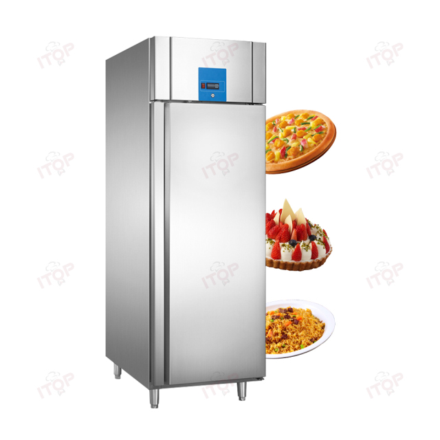 IT-RD-2A1 IT-RD-2A2 600L Hotel Restaurant Kitchen Bakery Tray Upright Freezer Air Cooling No Frost