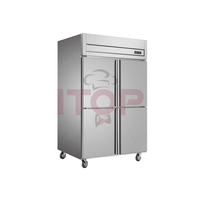 IT-RD4-10 Restaurant Kitchen 1000L 4Doors Commercial Upright Meat Refrigerator Cooler Freezer