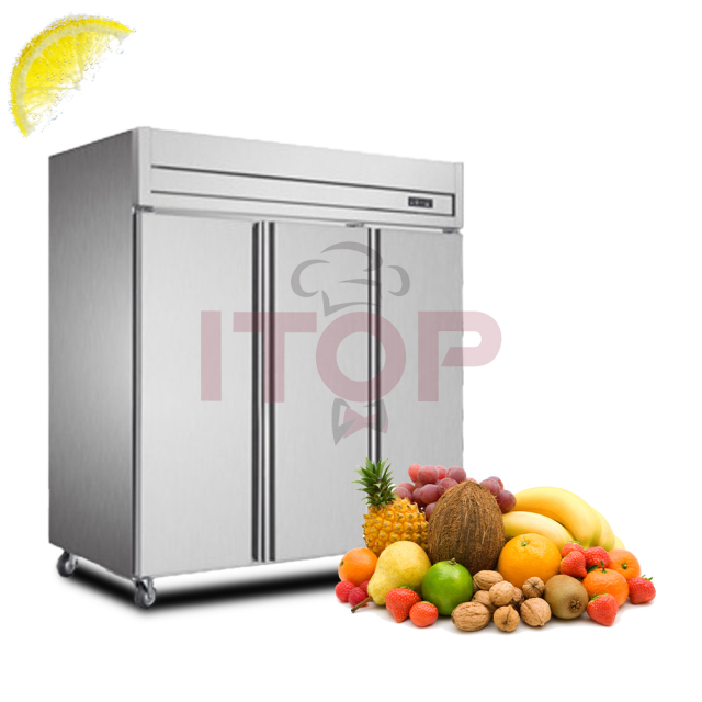 IT-RD3-16 Commercial Kitchen Refrigerators 1600L 3 Doors Stainless Steel Upright Freezer