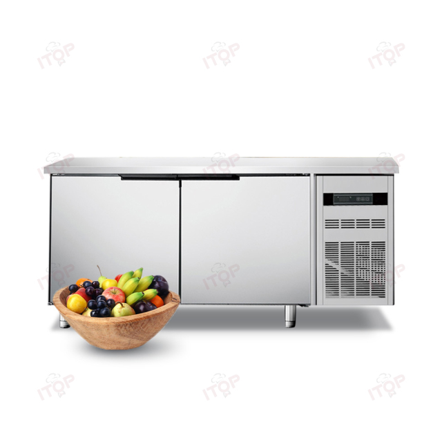 IT-CCF15-D2F IT-CCF15-D2R Commercial 1.5M Under Counter Workbench Kitchen Table Freezer Refrigerator Fridge