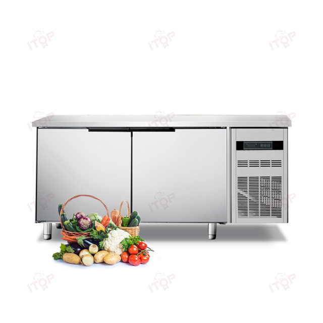 IT-CCF15-D2F IT-CCF15-D2R Commercial 1.5M Under Counter Workbench Kitchen Table Freezer Refrigerator Fridge
