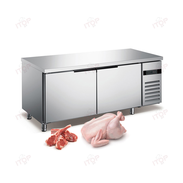 IT-CCF15-D2F IT-CCF15-D2R Commercial 1.5M Under Counter Workbench Kitchen Table Freezer Refrigerator Fridge