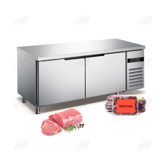 IT-CCF18-D2F IT-CCF18-D2R Support Customized 1.8M Stainless Steel Catering Kitchen Working Table Chiller Freezer