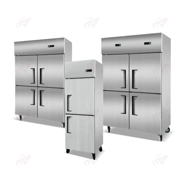 IT-RD3-4F IT-RD3-4C Stainless Steel Fridge cold Storage Freezer 4 Doors 825L Commercial Refrigerator