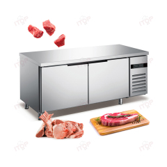 IT-CCF18-D2F IT-CCF18-D2R Support Customized 1.8M Stainless Steel Catering Kitchen Working Table Chiller Freezer