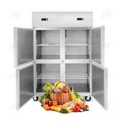 IT-RD3-4CF Two Compressor Dual Temperature 800L 4 Doors Hotel Restaurant Freezer Chiller
