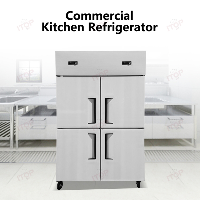 IT-RD3-4F IT-RD3-4C Stainless Steel Fridge cold Storage Freezer 4 Doors 825L Commercial Refrigerator