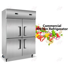 IT-RD3-4CF Two Compressor Dual Temperature 800L 4 Doors Hotel Restaurant Freezer Chiller