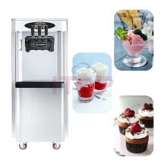 IT-IC-SV18W 2+1 Mixed Flavors 28L/H Easy Operation Vertical Type Soft Ice Cream Machine