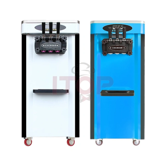 IT-IC-SV18W 2+1 Mixed Flavors 28L/H Easy Operation Vertical Type Soft Ice Cream Machine