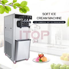 IT-ICM18L-2 IT-ICM18L-4 Free Standing 3 Flavors Soft Serve Ice Cream Making Machine