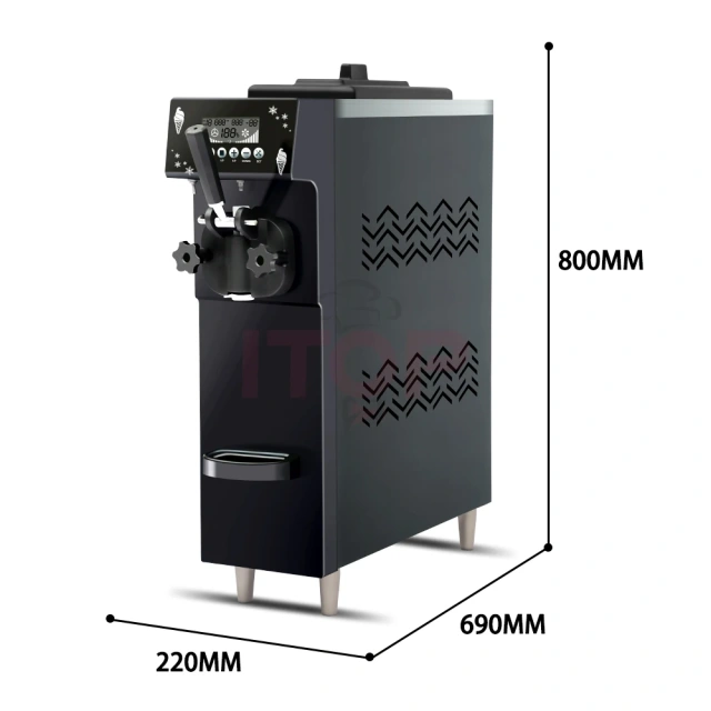 IT-IC-900 Automatic Digital Display Small Size Commercial 12L/H Soft Ice Cream Maker