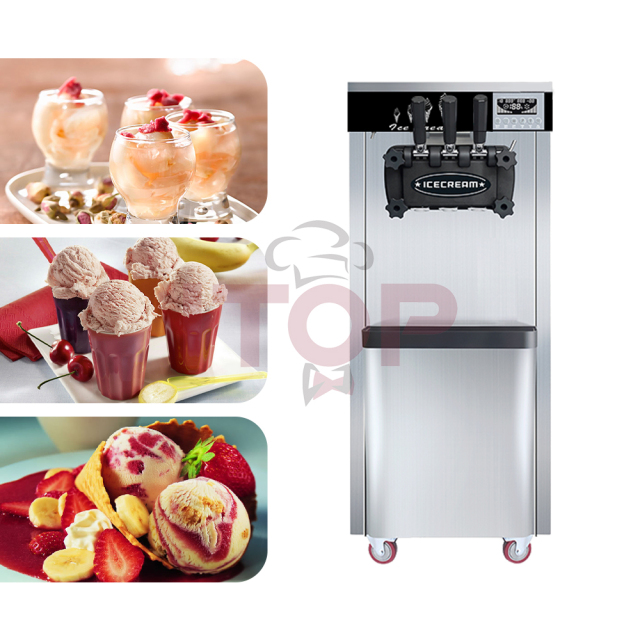 IT-ICM18L-2 IT-ICM18L-4 Free Standing 3 Flavors Soft Serve Ice Cream Making Machine