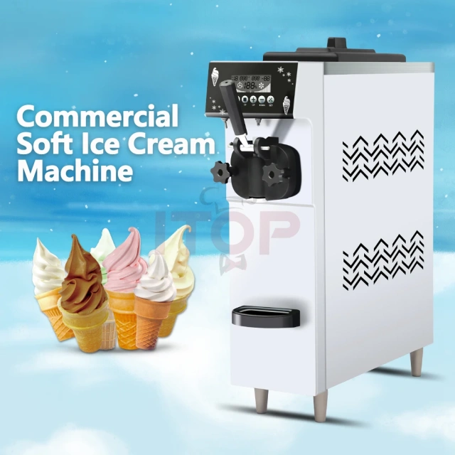 IT-IC-900 Automatic Digital Display Small Size Commercial 12L/H Soft Ice Cream Maker