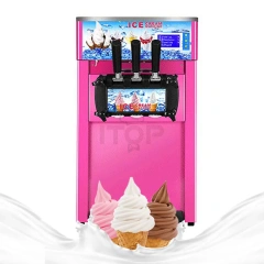 IT-SICM3-D18 Table Top 2+1 Flavor Automatic 16-18L/H Soft Serve Ice Cream Machine