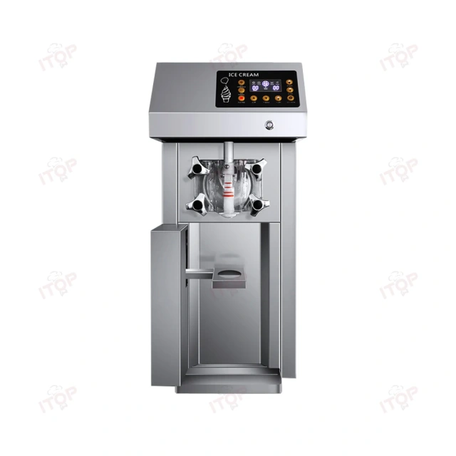 IT-IC-A Automatic Pre Cooling 12L/H Commercial Soft Ice Cream Maker Imported Compressor