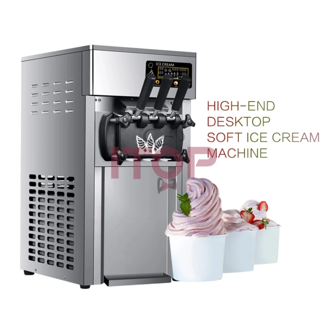 IT-HESICM-DA18 Countertop Three Flavors16-18L/H Commercial Italian Soft Ice Cream Machine 220V 110V