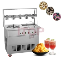 IT-DFI-18 Double Pans Commercial Automatic Stir Fry Ice Cream Making Machine