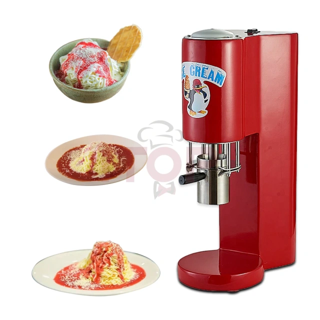 IT-ICNM Commercial Different Shapes Spaghetti Noodle Ice Cream Maker With 4 Molds