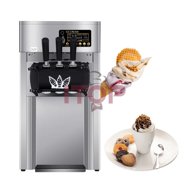IT-HESICM-DA18 Countertop Three Flavors16-18L/H Commercial Italian Soft Ice Cream Machine 220V 110V