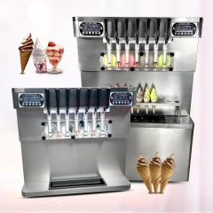 IT-VIC7-4H Commercial 60-65L/H 7 Flavors Fruit Yogurt Soft Serve Ice Cream Machine