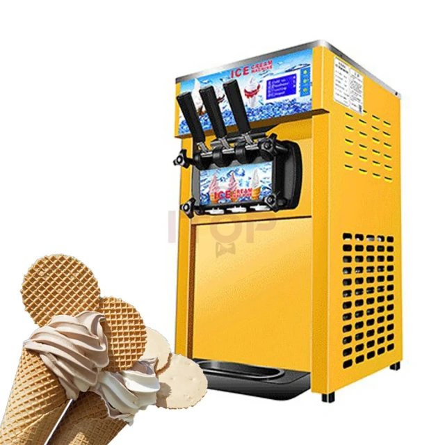 IT-SICM3-D18 Table Top 2+1 Flavor Automatic 16-18L/H Soft Serve Ice Cream Machine