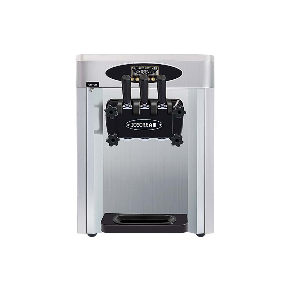 IT-IC-SD18W 3 Flavors 28L/H Desktop Professional Soft Ice Cream Maker Machine
