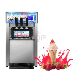 IT-SICM3-D18 Table Top 2+1 Flavor Automatic 16-18L/H Soft Serve Ice Cream Machine