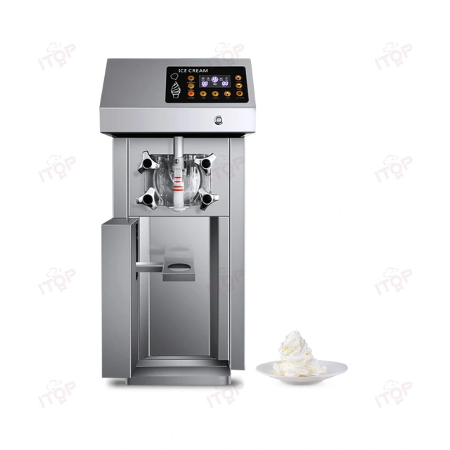 IT-IC-A Automatic Pre Cooling 12L/H Commercial Soft Ice Cream Maker Imported Compressor
