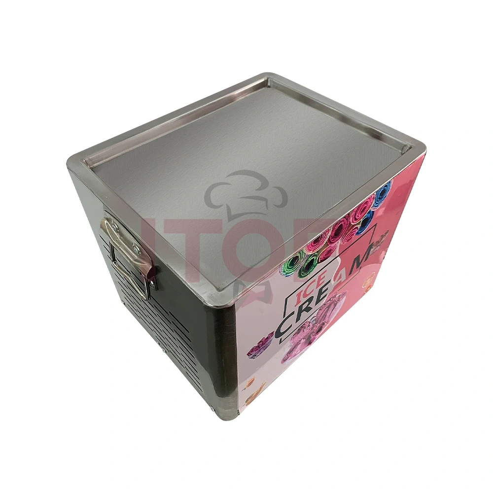 SSIMF10 Table Top Mini Thai Yogurt Fry Ice Cream Roll Machine