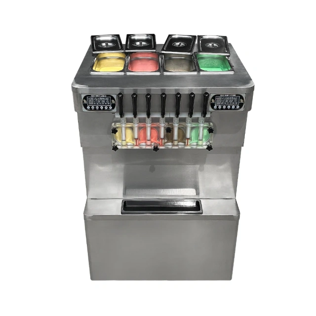 IT-VIC7-4H Commercial 60-65L/H 7 Flavors Fruit Yogurt Soft Serve Ice Cream Machine