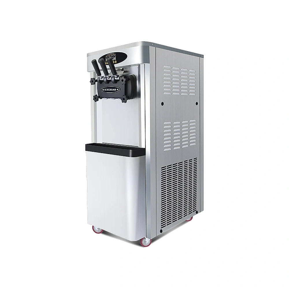 IT-IC-SV28W 3 Mixed Flavors 38L/H Coffee Shop Ice Cream Machine Professional Soft Ice Cream Maker