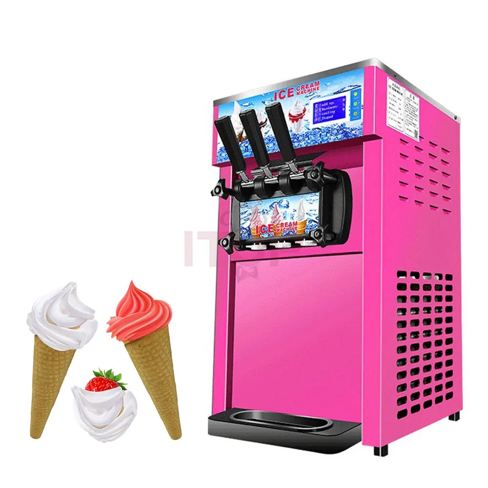 IT-SICM3-D18 Table Top 2+1 Flavor Automatic 16-18L/H Soft Serve Ice Cream Machine