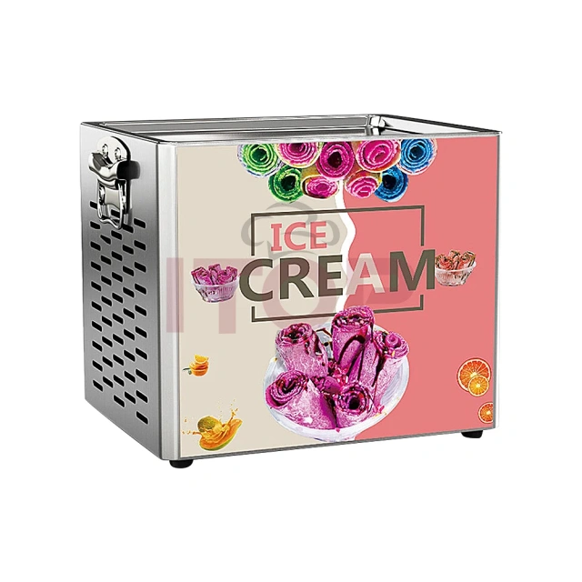 SSIMF10 Table Top Mini Thai Yogurt Fry Ice Cream Roll Machine