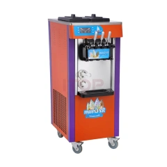 IT-SICM-V20NEP Three Flavors 20-25L/H 6L*2 Hopper Commercial Professional Soft-serve Ice Cream Maker