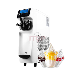 IT-SICM-E18 Table Top 5 Inch Screen 12-16L/H Pre-cooling Single Flavor Mini Size Ice Cream Machine